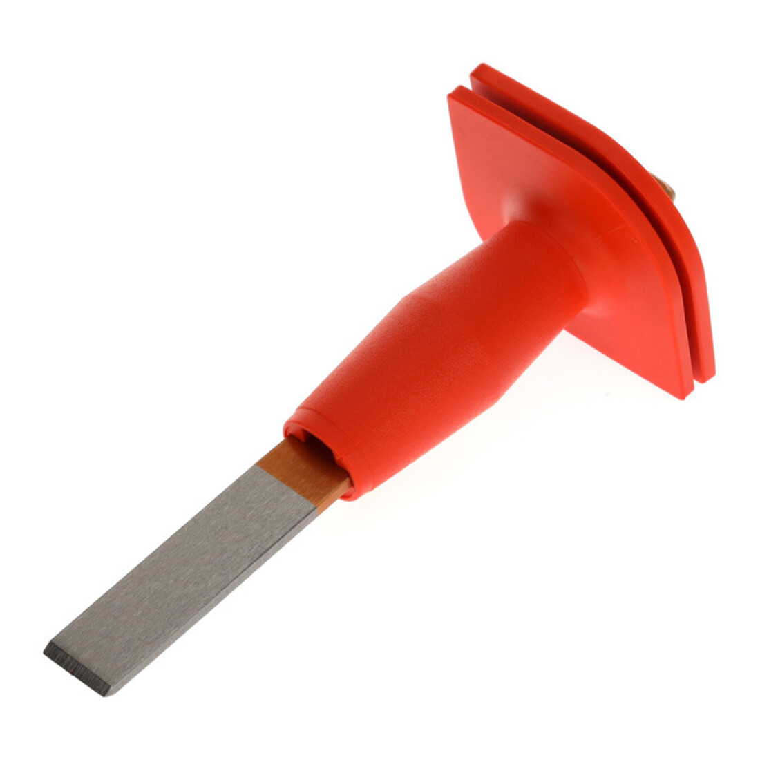 Gedore Meißel, Schlitzmeißel mit Handschutz, Spitzwinkel 60°, Schneide 26 mm breit, 240 mm lang, gehärteter Stahl, 104 HS