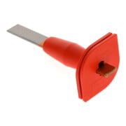 Gedore Meißel, Schlitzmeißel mit Handschutz, Spitzwinkel 60°, Schneide 26 mm breit, 240 mm lang, gehärteter Stahl, 104 HS-4
