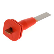 Gedore Meißel, Schlitzmeißel mit Handschutz, Spitzwinkel 60°, Schneide 26 mm breit, 240 mm lang, gehärteter Stahl, 104 HS-5