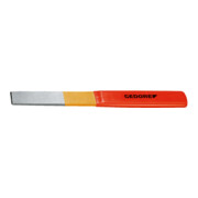 Gedore Meißel, Schlitzmeißel mit Plastikgriff, Spitzwinkel 60°, Schneide 26 mm breit, 240 mm lang, gehärteter Stahl, 104 P-1