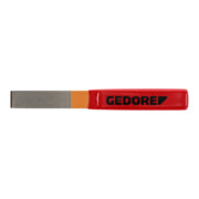 Gedore Meißel, Schlitzmeißel mit Plastikgriff, Spitzwinkel 60°, Schneide 26 mm breit, 240 mm lang, gehärteter Stahl, 104 P-5