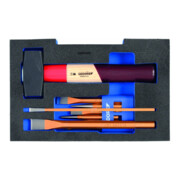 Gedore 1100 CT1-350 Meißel-Sortiment in 1/2 L-BOXX 136 Modul