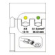 Gedore 8140-01 Modul-Einsatz für isolierte Kabelschuhe 0,1-0,4/4-6