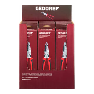 Gedore Multi-Abisolierzange 12 St im Display
