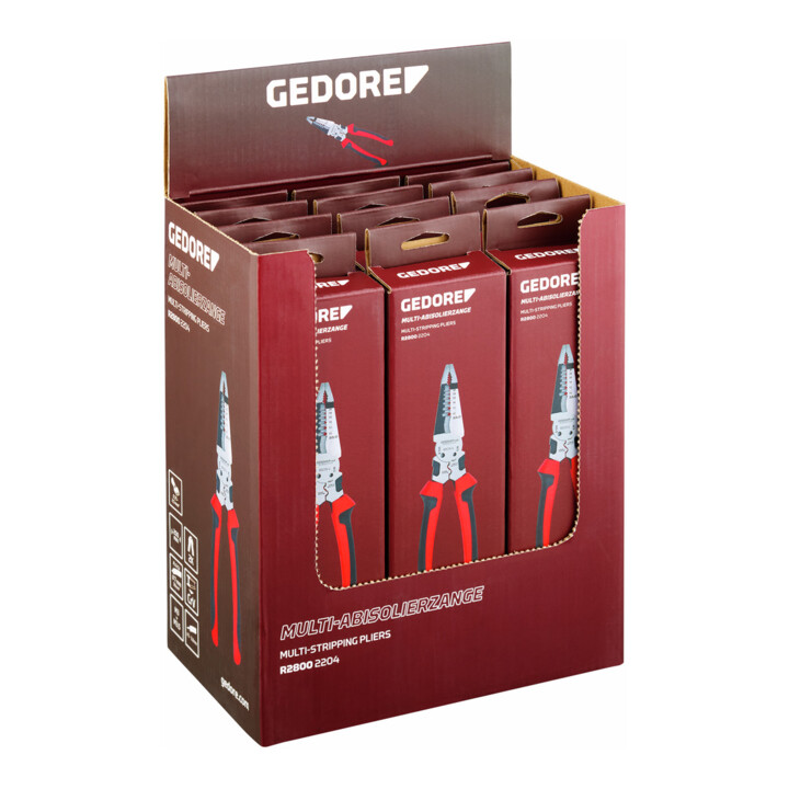 Gedore Multi-afstriptang 12 stuks in display