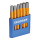 Gedore Niettrekker- en kopzettersset, 6-delig, gehard, PVC-houder, 125 B