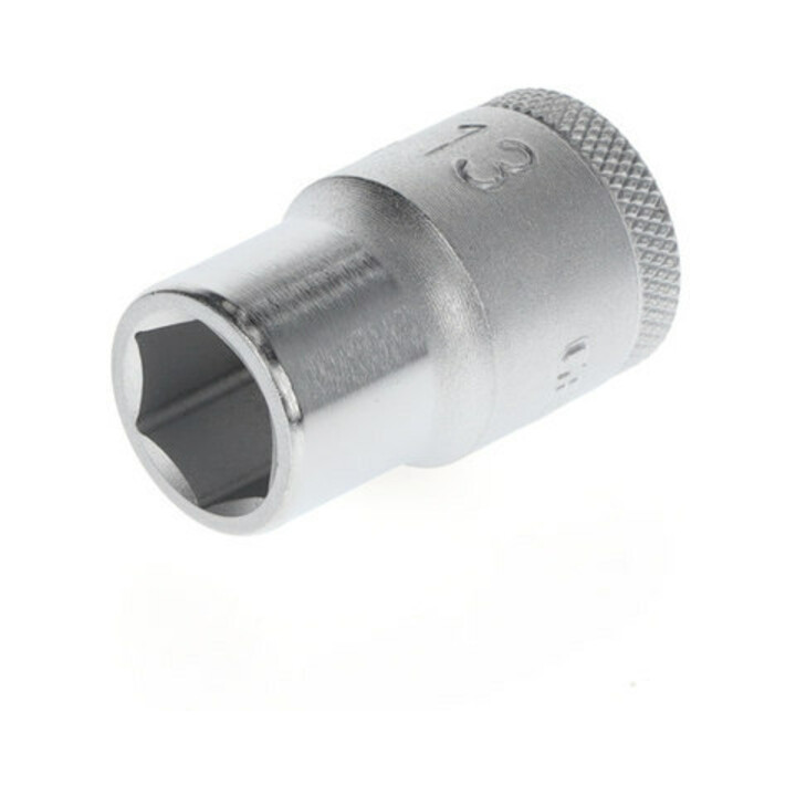 Gedore Nuss 1/2'' 12,5 mm Antrieb, 6-kant 13 mm, verchromter Stahl, 19 13