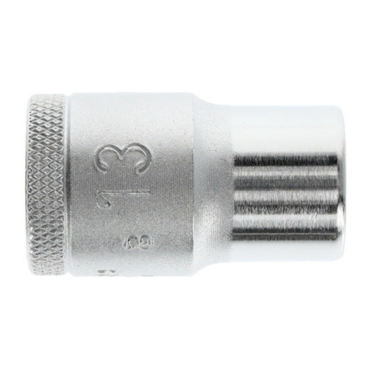 Gedore Nuss 1/2'' 12,5 mm Antrieb, 6-kant 13 mm, verchromter Stahl, 19 13