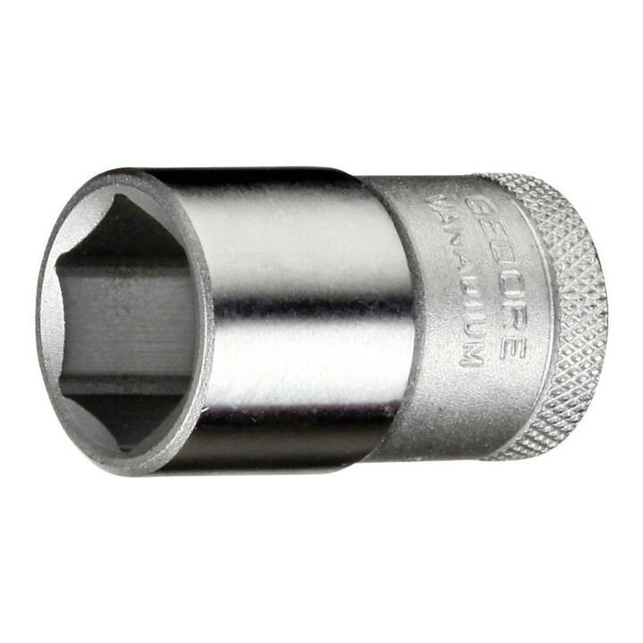 Gedore Nuss 1/2'' 12,5 mm Antrieb, 6-kant 13 mm, verchromter Stahl, 19 13