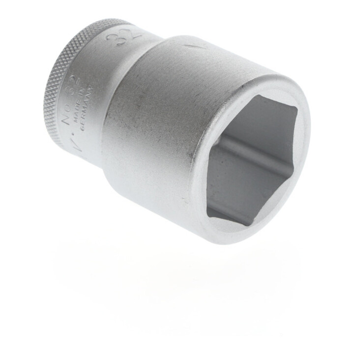 Gedore Nuss 3/4'' 20 mm Antrieb, 6-kant, 32 mm Weite, verchromter Stahl, 32 32