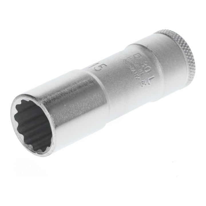 Gedore Nuss lang, 3/8'' 10 mm Antrieb, 12-kant, 15 mm Weite, Stahl verchromt