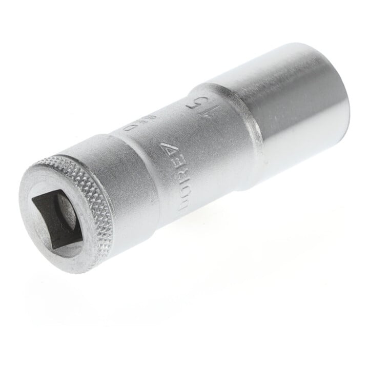 Gedore Nuss lang, 3/8'' 10 mm Antrieb, 12-kant, 15 mm Weite, Stahl verchromt