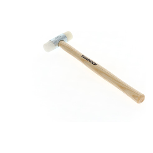 Gedore Nylonhamer met houten steel, lederhamer, Ø 22 mm, espensteel, gesmeed, 225 E-22