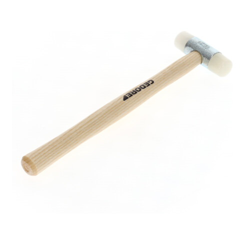 Gedore Nylonhamer met houten steel, lederhamer, Ø 22 mm, espensteel, gesmeed, 225 E-22