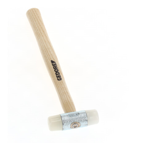 Gedore Nylonhamer met houten steel, lederhamer, Ø 22 mm, espensteel, gesmeed, 225 E-22