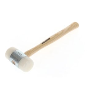 Gedore Nylonhammer mit Holzgriff, Lederhammer, Ø 60 mm, Hammer mit Eschenstiel, Werkzeug, geschmiedet, 225 E-60