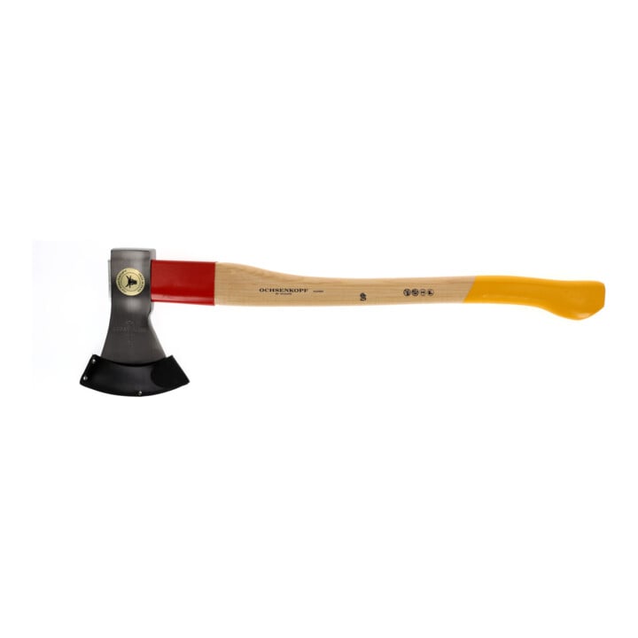 Gedore OCHSENKOPF Universele Gold-voorste bijl ROTBAND-PLUS, Hickory houten steel, gepolijste snede 120 mm, 700 mm lang, OX 620 H-1257