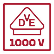 Gedore Pince plate ronde VDE 200 mm poignée 2K R29500200-5
