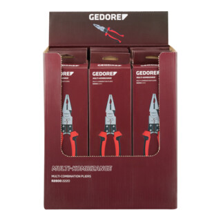 Gedore Pinza combinata multipla in display, 12 pezzi