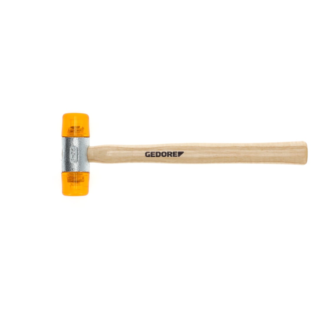 Gedore Plastikhammer, Ø 32 mm, Auswechselbare Köpfe aus Cellulose-Acetat, Robuster Stiel aus Esche