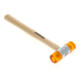 Gedore Plastikhammer, Ø 32 mm, Auswechselbare Köpfe aus Cellulose-Acetat, Robuster Stiel aus Esche