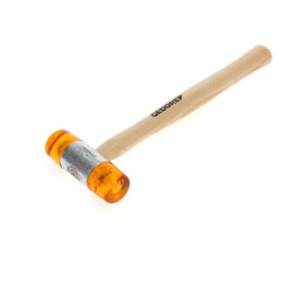 Gedore Plastikhammer, Ø 35 mm, Auswechselbare Köpfe aus Cellulose-Acetat, Robuster Stiel aus Esche