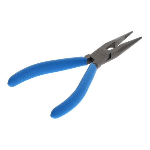 Gedore Platbekzange, lange Backen, gezahnt, recht, inductief gehard, antislip-handgreep, lengte 140 mm, 8132-140 TL