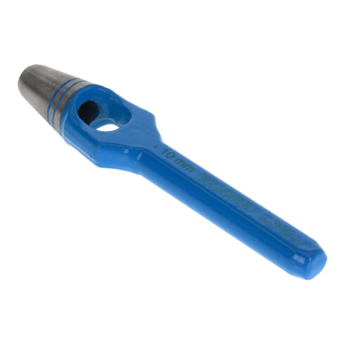 Gedore punzone a manico ad anello per materiali morbidi, Ø 10 mm, gomma, pelle, tessuto, rotondo, 130 mm, punzone, 570010