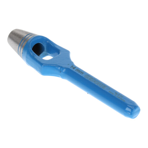 Gedore punzone ad anello per materiali morbidi, Ø 14 mm, gomma, pelle, tessuto, tondo, 140 mm, punzone, 570014