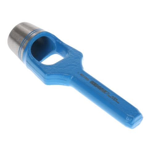 Gedore punzoni ad anello per materiali morbidi, Ø 40 mm, gomma, pelle, tessuto, rotondi, 205 mm, punzone, 570040