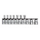 Gedore R20852031 Barre porte-embouts, longueur 200 mm, sans support