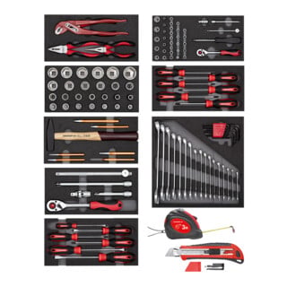 Gedore R21010001 Ensemble d'outils 8x modules CT, 119 pièces