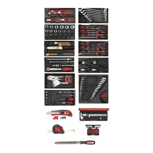 Gedore R21010002 Werkzeugsatz 11x CT-Module + diverse Werkzeuge 166-teilig