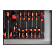 Gedore R22350002 Werkzeugsatz Schraubendreher + Feilen CT-Modul 26-teilig-1