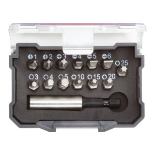 Gedore R33005014 Boîte de embouts 1/4 PH+SL+TX+hex + porte-embouts 14 pièces
