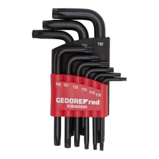 Gedore R36405009 Winkelschraubendrehersatz TX T10-50 9-teilig