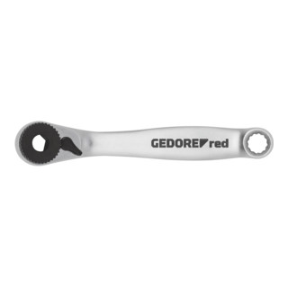 Gedore R40150027 Cliquet à embouts gauche/droite 1/4 91 mm RSW6° + adaptateur