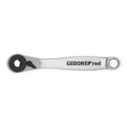 Gedore R40150027 Cliquet à embouts gauche/droite 1/4 91 mm RSW6° + adaptateur
