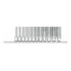 Gedore R41008012 Jeu de clés à douille 1/4" 6 pans + rail 12 pièces-1
