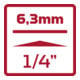 Gedore R47100103 Bit-adapter 1/4 4kt x 1/4 6-kant 24,7 mm
