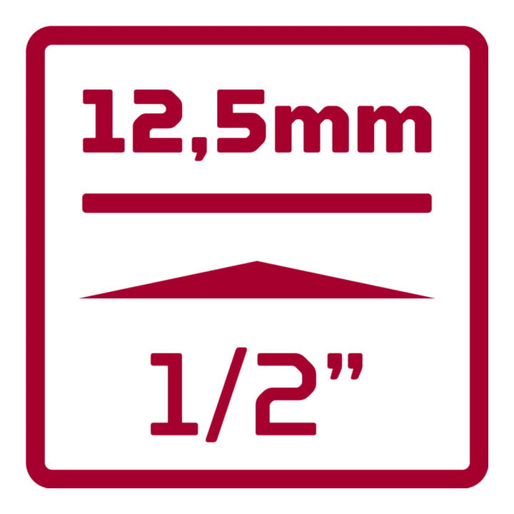 Gedore R62458107 Schraubendrehereinsätze 1/2 +Leiste 7-teilig