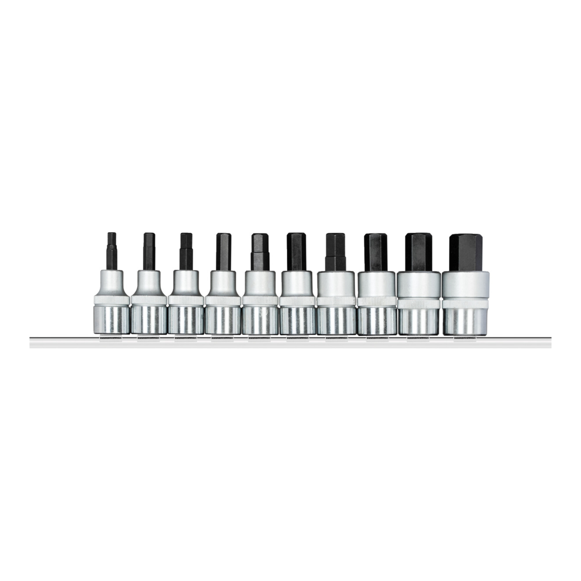 Gedore R62558110 Schraubendrehereinsätze 1/2 +Leiste 10-teilig ; Gedore Red