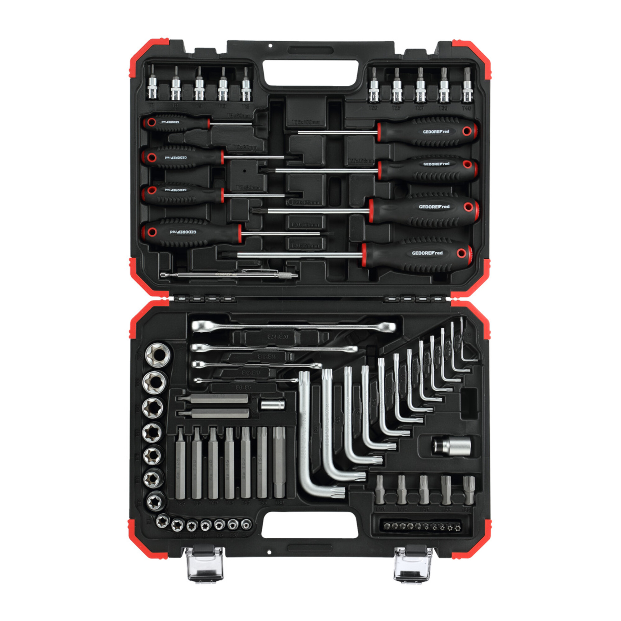 Gedore R68003075 TX-Schraubwerkzeugsatz im Koffer 75-teilig ; Gedore Red