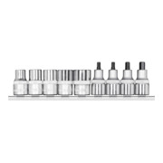 Gedore R68008009 Schraubendrehereinsätze 1/2 + Leiste 9-teilig-1