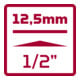 Gedore R68008009 Schraubendrehereinsätze 1/2 + Leiste 9-teilig