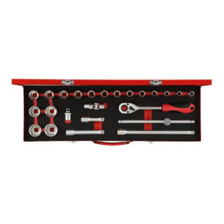 Gedore R69004024 Steckschlüssel-Satz 1/2" 10-32mm 24-teilig