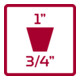 Gedore R77300011 Rallonge 3/4" x 1" carré 58 mm-3