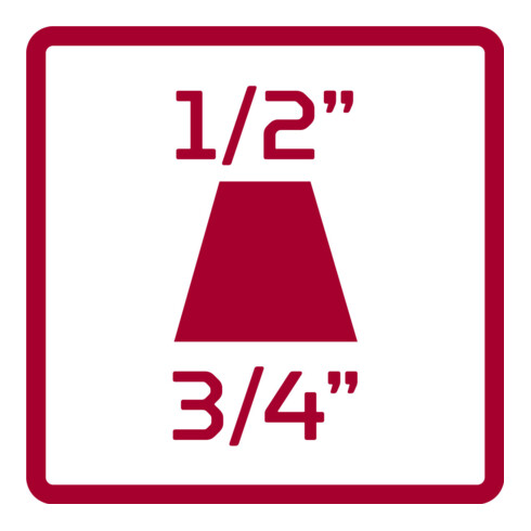 Gedore R77600010 Kraftschrauber-Reduzierstück 3/4 x 1/2 56 mm