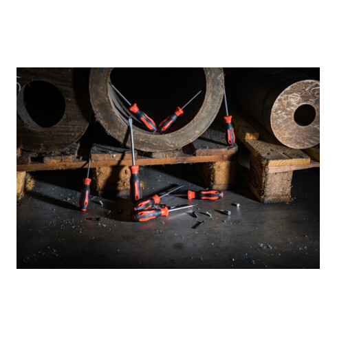 Gedore red Set de tournevis 6 pièces, tournevis fente/Phillips, manche bi-composant, outil, R38002006
