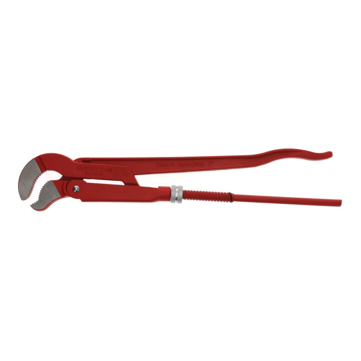 Gedore red 45° afgeschuinde hoekbuisgriptang, spanwijdte 67 mm/2 inch, S-mond, massief, versetzte tanden, R27140020